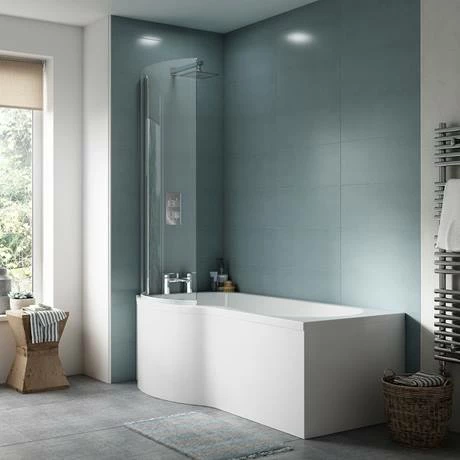 Cruze Bathrooms Cruze P Shaped Shower Bath - 1700mm With Screen + Panel 3 Cruze Bathrooms Cruze P Shaped Shower Bath - 1700mm With Screen + Panel - Image 2