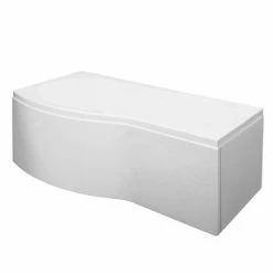 Cruze Bathrooms Cruze Shower Bath - 1700mm B Shaped With Acrylic Panel