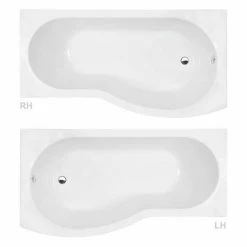 Cruze Bathrooms Cruze Curved Shower Bath (1500mm With Screen + Acrylic Panel) 8 Cruze Bathrooms Cruze Curved Shower Bath (1500mm With Screen + Acrylic Panel) -Cruze Bathrooms Shop BSH15 d1 460