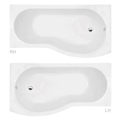 Cruze Bathrooms Cruze Curved Shower Bath (1500mm With Screen + Acrylic Panel) 5 Cruze Bathrooms Cruze Curved Shower Bath (1500mm With Screen + Acrylic Panel) - Image 3