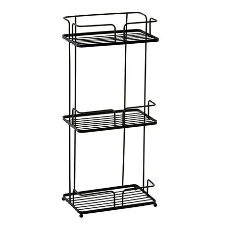 Cruze Bathrooms Cruze Black 3-Tier Freestanding Shower Caddy 3 Cruze Bathrooms Cruze Black 3-Tier Freestanding Shower Caddy