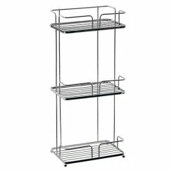 Cruze Bathrooms Cruze Chrome 3-Tier Freestanding Shower Caddy