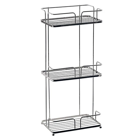 Cruze Bathrooms Cruze Chrome 3-Tier Freestanding Shower Caddy 3 Cruze Bathrooms Cruze Chrome 3-Tier Freestanding Shower Caddy
