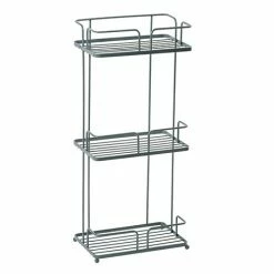 Cruze Bathrooms Cruze Grey 3-Tier Freestanding Shower Caddy