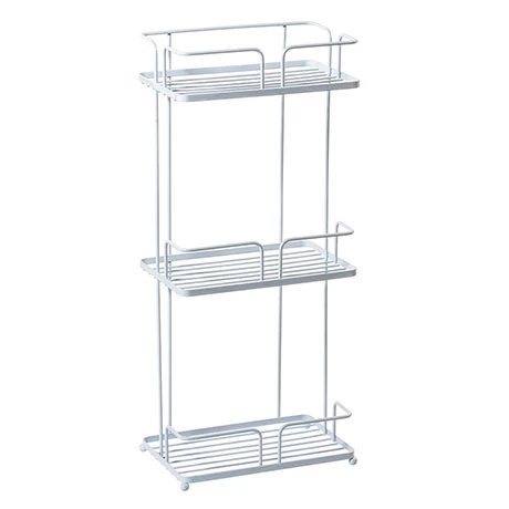 Cruze Bathrooms Cruze White 3-Tier Freestanding Shower Caddy 3 Cruze Bathrooms Cruze White 3-Tier Freestanding Shower Caddy