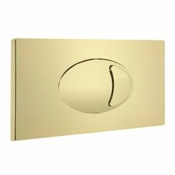Cruze Bathrooms Cruze Large Push Button Plate Brushed Brass