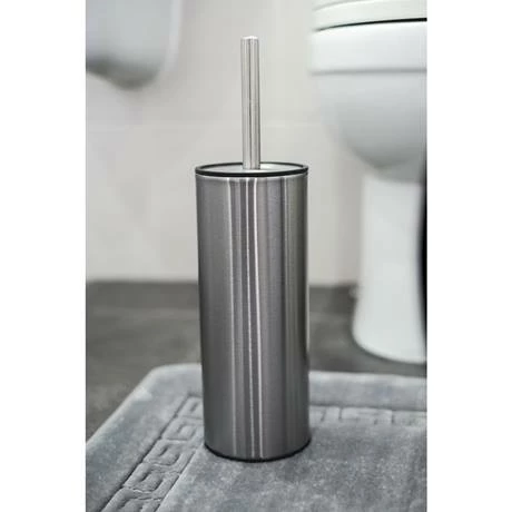 Cruze Bathrooms Cruze Brushed Steel Toilet Brush & Holder 5 Cruze Bathrooms Cruze Brushed Steel Toilet Brush & Holder - Image 3