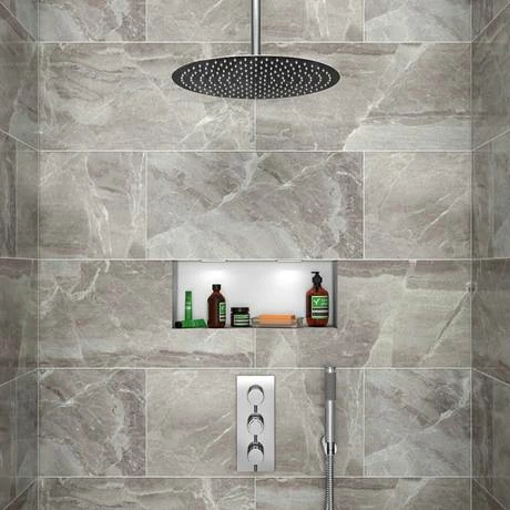 Cruze Bathrooms Cruze Shower Package (inc. 400mm Ceiling Mounted Head + Wall Mounted Handset) 7 Cruze Bathrooms Cruze Shower Package (inc. 400mm Ceiling Mounted Head + Wall Mounted Handset) - Image 5