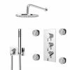 Cruze Bathrooms Cruze Shower Pack (inc. 200mm Wall Mounted Head, 4 Body Jets, Outlet Elbow + Handset) 1 Cruze Bathrooms Cruze Shower Pack (inc. 200mm Wall Mounted Head, 4 Body Jets, Outlet Elbow + Handset) -Cruze Bathrooms Shop CCSP04 p