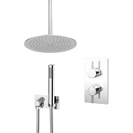 Cruze Bathrooms Cruze Shower Pack (inc. 300mm Ceiling Mounted Head, Wall Outlet Elbow + Shower Handset) 3 Cruze Bathrooms Cruze Shower Pack (inc. 300mm Ceiling Mounted Head, Wall Outlet Elbow + Shower Handset)