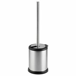 Cruze Bathrooms Cruze Brushed Steel Freestanding Toilet Brush & Holder