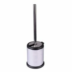 Cruze Bathrooms Cruze Polished Steel Freestanding Toilet Brush & Holder