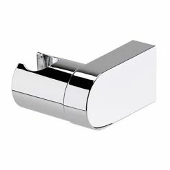 Cruze Bathrooms Cruze Round Chrome ABS Modern Wall Mounted Handset Holder