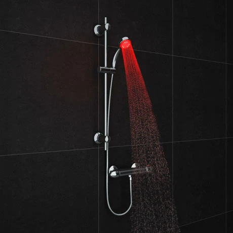 Cruze Bathrooms Cruze LED Round Thermostatic Bar Valve + Slide Rail Kit 3 Cruze Bathrooms Cruze LED Round Thermostatic Bar Valve + Slide Rail Kit