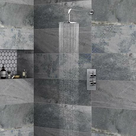 Cruze Bathrooms Cruze Concealed Modern Shower Package With Valve + Fixed Round Head 7 Cruze Bathrooms Cruze Concealed Modern Shower Package With Valve + Fixed Round Head - Image 5