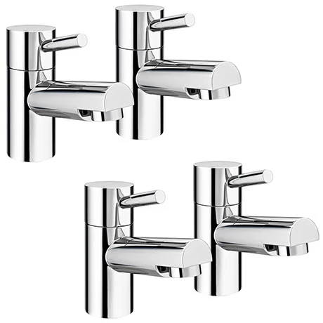 Cruze Bathrooms Cruze Modern Basin + Bath Tap Set 3 Cruze Bathrooms Cruze Modern Basin + Bath Tap Set