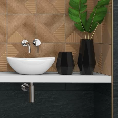 Cruze Bathrooms Cruze Round Chrome Wall Mounted (2TH) Basin Mixer Tap 4 Cruze Bathrooms Cruze Round Chrome Wall Mounted (2TH) Basin Mixer Tap - Image 2