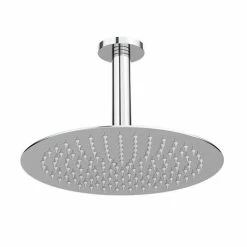 Cruze Bathrooms Cruze Ultra Thin Round Shower Head With Short Vertical Arm - 300mm -Cruze Bathrooms Shop CRZ3SA n d1 460