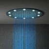 Cruze Bathrooms Cruze 400mm LED Illuminated Fixed Ceiling Mounted Round Shower Head 2 Cruze Bathrooms Cruze 400mm LED Illuminated Fixed Ceiling Mounted Round Shower Head -Cruze Bathrooms Shop CRZ4LEDR n p