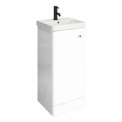 Cruze Bathrooms Cruze 400mm Curved Gloss White Vanity Unit 8 Cruze Bathrooms Cruze 400mm Curved Gloss White Vanity Unit -Cruze Bathrooms Shop CRZ4VW d2 460