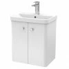 Cruze Bathrooms Cruze 500mm Curved Gloss White Wall Hung Vanity Unit 1 Cruze Bathrooms Cruze 500mm Curved Gloss White Wall Hung Vanity Unit -Cruze Bathrooms Shop CRZ5WHVW p