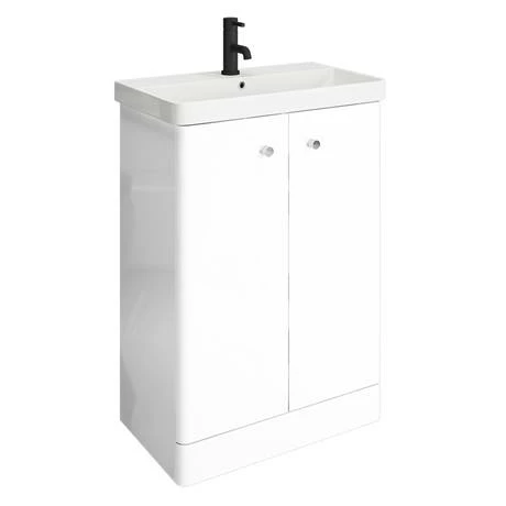 Cruze Bathrooms Cruze 600 Curved Floorstanding Vanity Unit + Close Coupled Toilet 5 Cruze Bathrooms Cruze 600 Curved Floorstanding Vanity Unit + Close Coupled Toilet - Image 3