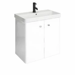 Cruze Bathrooms Cruze 600 Curved Wall Hung Vanity Unit + Close Coupled Toilet 10 Cruze Bathrooms Cruze 600 Curved Wall Hung Vanity Unit + Close Coupled Toilet -Cruze Bathrooms Shop CRZ6WHCC d2 460