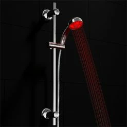 Cruze Bathrooms Cruze Round Slider Rail Kit + LED Shower Handset