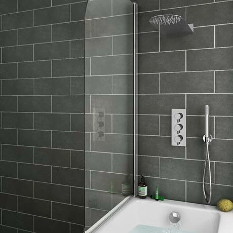 Cruze Bathrooms Cruze Modern Shower Package (Fixed Head, Round Handset + Overflow Bath Filler) 6 Cruze Bathrooms Cruze Modern Shower Package (Fixed Head, Round Handset + Overflow Bath Filler) - Image 4