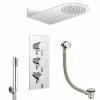 Cruze Bathrooms Cruze Modern Shower Package (Fixed Head, Round Handset + Overflow Bath Filler) 2 Cruze Bathrooms Cruze Modern Shower Package (Fixed Head, Round Handset + Overflow Bath Filler) -Cruze Bathrooms Shop CRZMSPK p