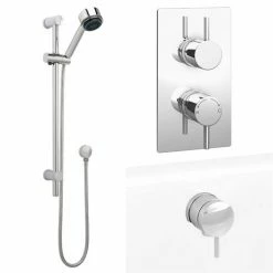 Cruze Bathrooms Cruze Shower Package Inc. Valve, Slider + Overflow Filler