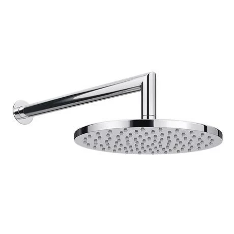 Cruze Bathrooms Cruze Round Shower Head With Wall Mounted 90 Degree Bend Arm - 200mm 4 Cruze Bathrooms Cruze Round Shower Head With Wall Mounted 90 Degree Bend Arm - 200mm - Image 2