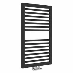 Cruze Bathrooms Cruze Designer Heated Towel Rail - Matt Black (823 X 500mm)