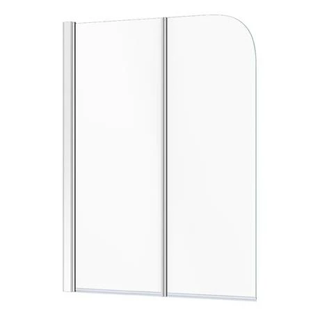 Cruze Bathrooms Cruze 1100 X 1400 Chrome 6mm Bi-Fold Hinged Bath Screen 4 Cruze Bathrooms Cruze 1100 X 1400 Chrome 6mm Bi-Fold Hinged Bath Screen - Image 2