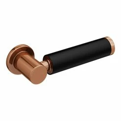 Cruze Bathrooms Cruze Black + Rose Gold Modern Cistern Lever