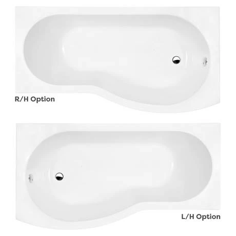 Cruze Bathrooms Cruze B-Shaped Shower Bath Suite - 1700mm With White Vanity Unit And Toilet 4 Cruze Bathrooms Cruze B-Shaped Shower Bath Suite - 1700mm With White Vanity Unit And Toilet - Image 2
