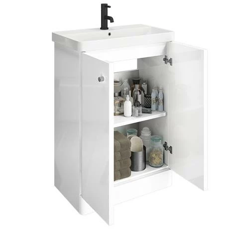 Cruze Bathrooms Cruze B-Shaped Shower Bath Suite - 1700mm With White Vanity Unit And Toilet 8 Cruze Bathrooms Cruze B-Shaped Shower Bath Suite - 1700mm With White Vanity Unit And Toilet - Image 6