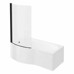 Cruze Bathrooms Cruze B-Shaped Shower Bath Suite - 1700mm With Grey Vanity Unit And Toilet -Cruze Bathrooms Shop CZSBS17G d2 460