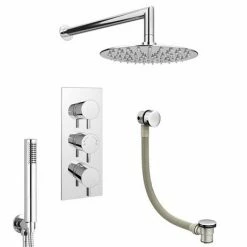 Cruze Bathrooms Cruze Shower Package (Rainfall Wall Mounted Head, Handset + Freeflow Bath Filler) 13 Cruze Bathrooms Cruze Shower Package (Rainfall Wall Mounted Head, Handset + Freeflow Bath Filler) -Cruze Bathrooms Shop CZSPWM2 n d6 460