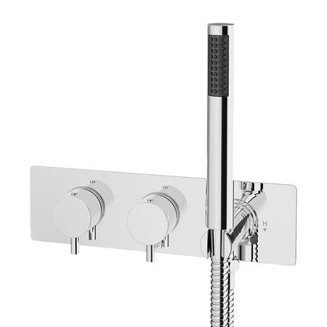 Cruze Bathrooms Cruze Round Shower System (200mm Fixed Head, Handset + Integrated Parking Bracket) 6 Cruze Bathrooms Cruze Round Shower System (200mm Fixed Head, Handset + Integrated Parking Bracket) - Image 4