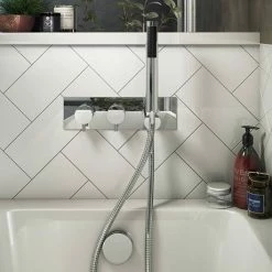 Cruze Bathrooms Cruze Round Shower System (200mm Fixed Head, Handset + Integrated Parking Bracket) 12 Cruze Bathrooms Cruze Round Shower System (200mm Fixed Head, Handset + Integrated Parking Bracket) -Cruze Bathrooms Shop CZSVHCHPK2 d4 460