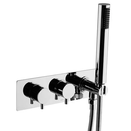 Cruze Bathrooms Cruze Round Shower System (200mm Fixed Head, Handset + Integrated Parking Bracket) 8 Cruze Bathrooms Cruze Round Shower System (200mm Fixed Head, Handset + Integrated Parking Bracket) - Image 6
