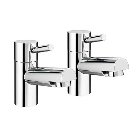 Cruze Bathrooms Cruze Contemporary Bath Pillar Taps - Chrome 3 Cruze Bathrooms Cruze Contemporary Bath Pillar Taps - Chrome