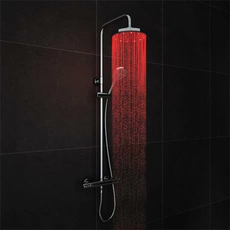 Cruze Bathrooms Cruze Modern LED Thermostatic Shower - Chrome 3 Cruze Bathrooms Cruze Modern LED Thermostatic Shower - Chrome