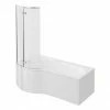 Cruze Bathrooms Cruze P Shaped Shower Bath - 1700mm With Hinged Screen & Panel 1 Cruze Bathrooms Cruze P Shaped Shower Bath - 1700mm With Hinged Screen & Panel -Cruze Bathrooms Shop Cruze P Shaped Shower Bath 1700mm with Hinged Screen Panel p