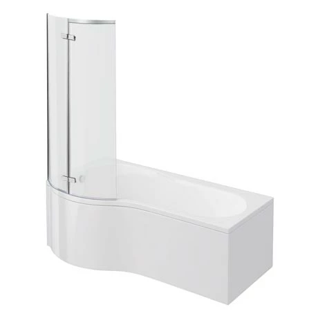 Cruze Bathrooms Cruze P Shaped Shower Bath - 1700mm With Hinged Screen & Panel 3 Cruze Bathrooms Cruze P Shaped Shower Bath - 1700mm With Hinged Screen & Panel