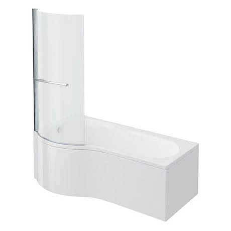 Cruze Bathrooms Cruze P Shaped Shower Bath - 1700mm Inc. Screen With Rail + Panel 3 Cruze Bathrooms Cruze P Shaped Shower Bath - 1700mm Inc. Screen With Rail + Panel