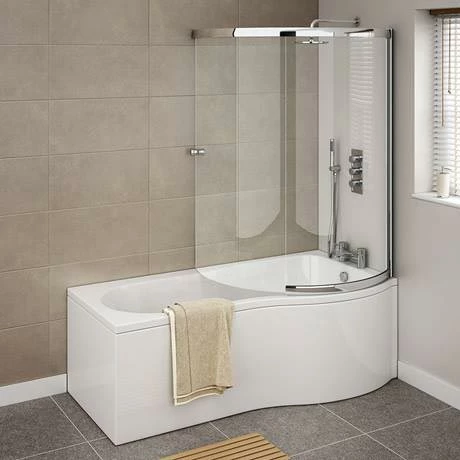 Cruze Bathrooms Cruze Shower Bath Enclosure - 1700mm P-Shaped Inc. Screen + Panel 5 Cruze Bathrooms Cruze Shower Bath Enclosure - 1700mm P-Shaped Inc. Screen + Panel - Image 3