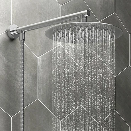 Cruze Bathrooms Cruze 200mm Slim Rainfall Shower Head With 1.75m Flexible Hose 3 Cruze Bathrooms Cruze 200mm Slim Rainfall Shower Head With 1.75m Flexible Hose