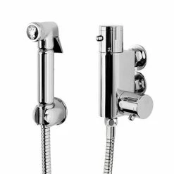 Cruze Bathrooms Cruze Modern Douche Thermostatic Bar Valve With Spray Kit